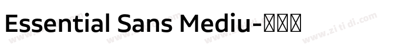 Essential Sans Mediu字体转换